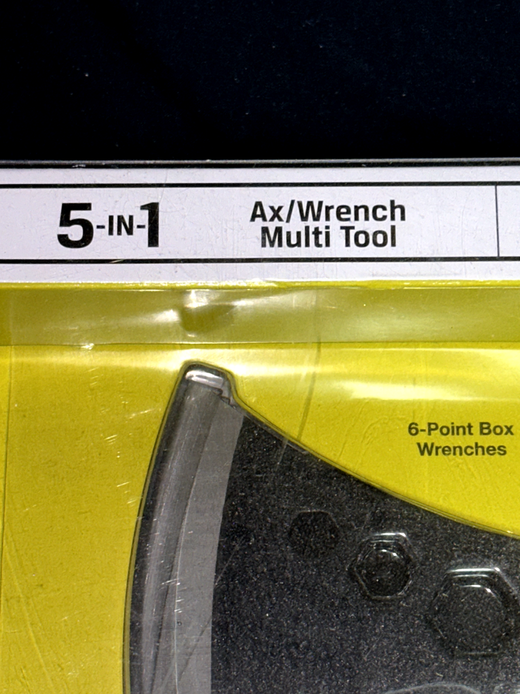 SURVIVAL TACTICAL HATCHET 5 IN 1 MULTI TOOL 11 INCH BLACK PROTOCOL