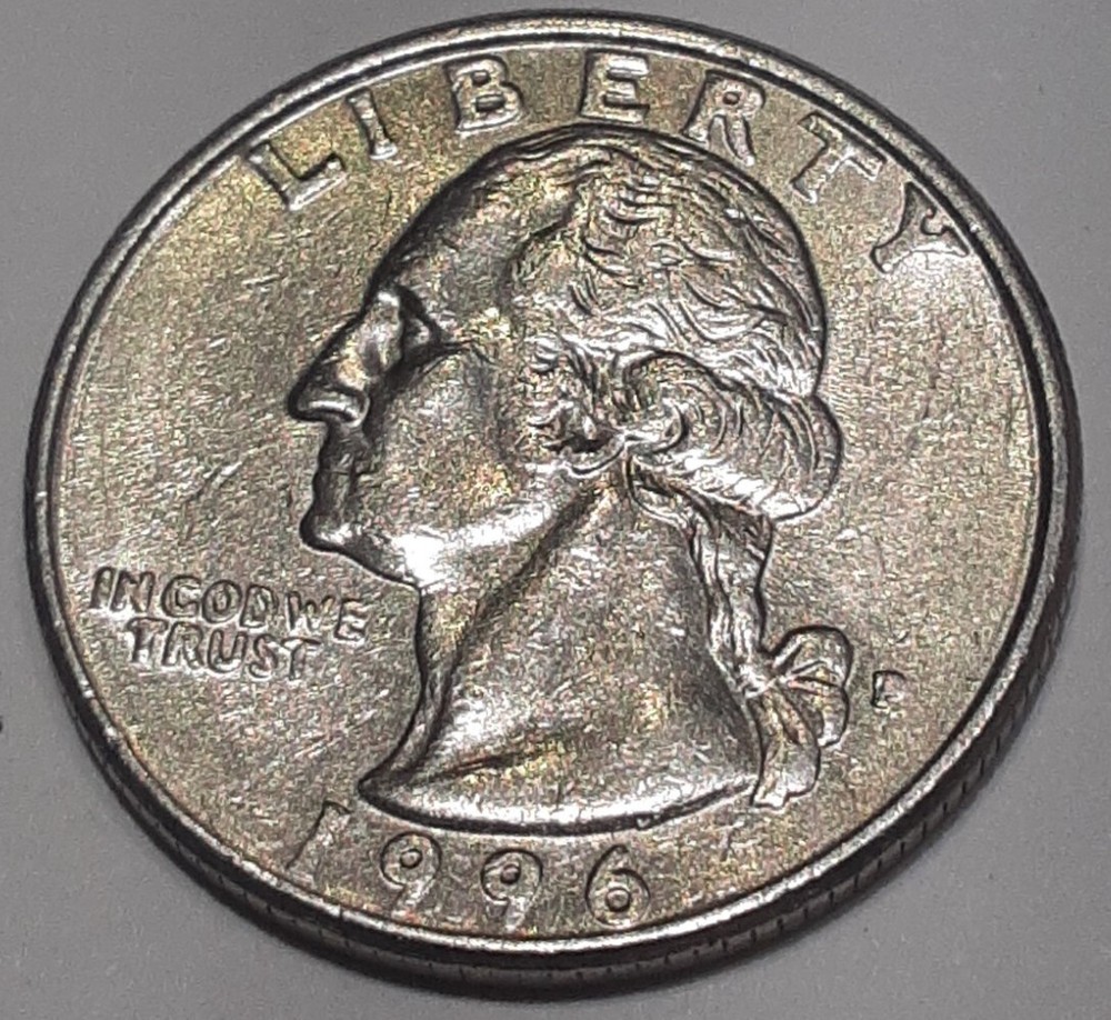 1996 P Filled in mint mark