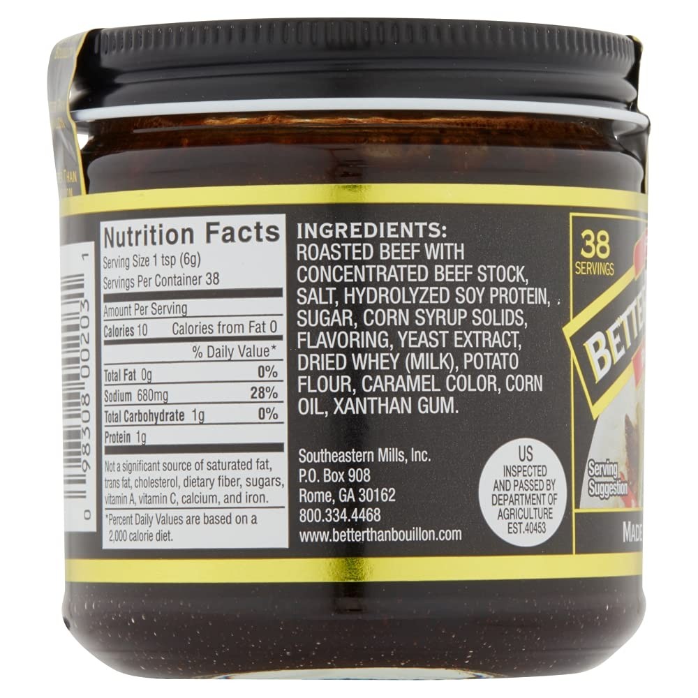 Better Than Bouillon Roasted Beef Base Concentrated Stock 1 Count Pack