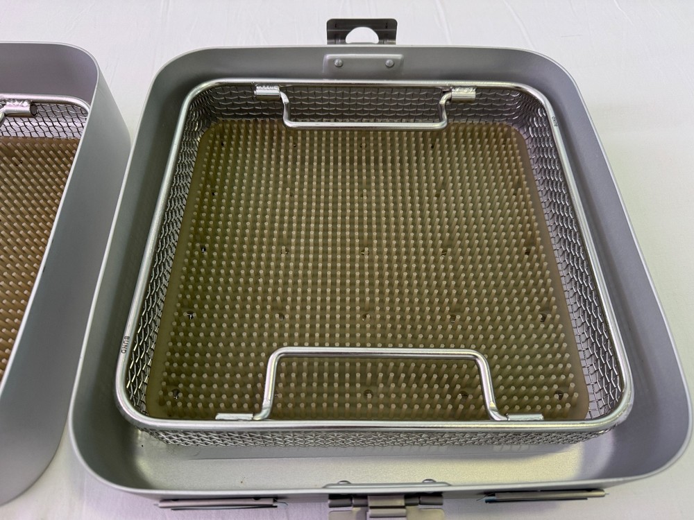 Aesculap Style NEW Sterilization Container - With Silicone Insert and Basket