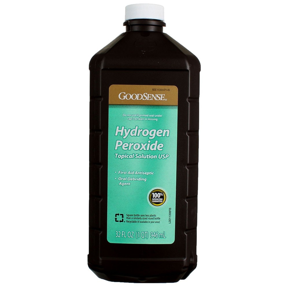 GoodSense Topical Solution USP Hydrogen Peroxide, 32 fl oz