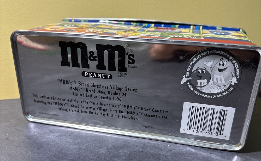 Mars M&M'S Open 24 Hours Breakfast Lunch Dinner Metal Container Novelty
