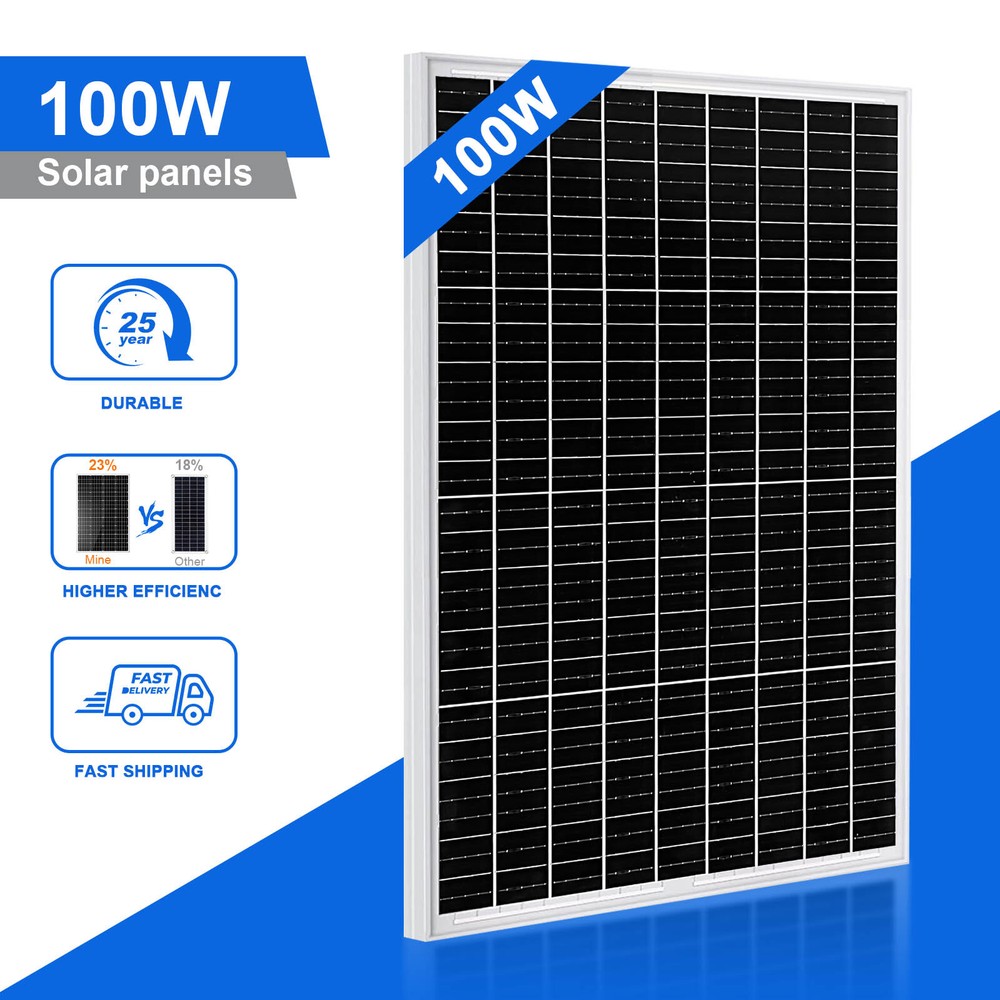 400W 200W 100W 12V Monocrystalline Solar Panel Kit Solar Module Home RV Caravan