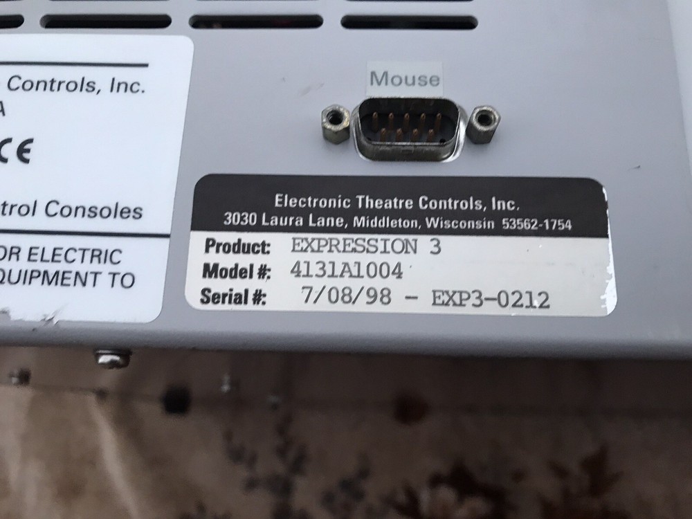 ETC Pro Expression 3 lightning Console, Model#4131A1004 / Read Description