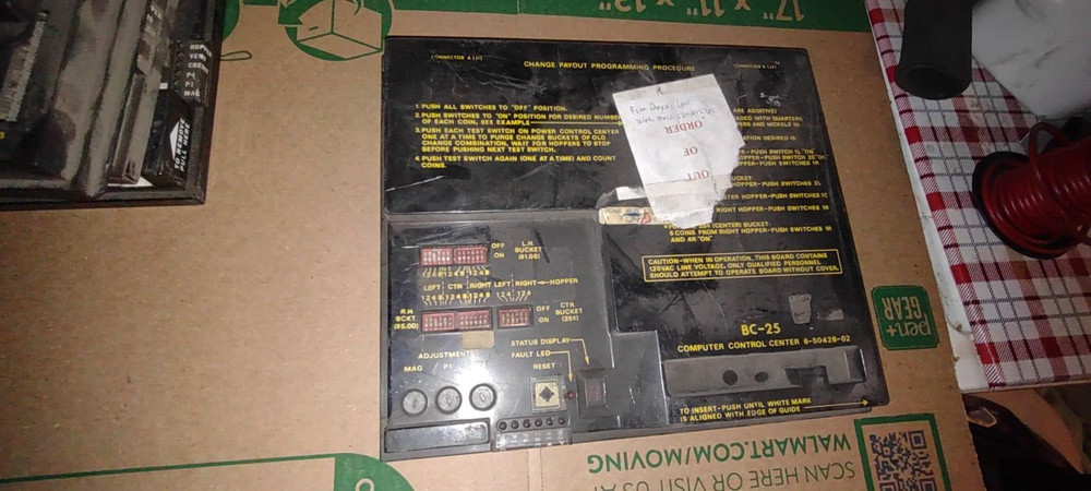 rowe bc-25 arcade vending changer pcb #1036