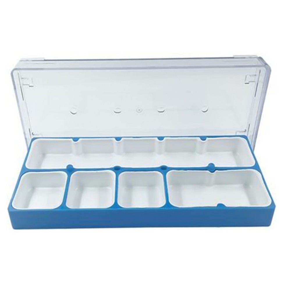 5 Grids Plastic Storage Box For Watch Movement Parts Accessories Container Box E