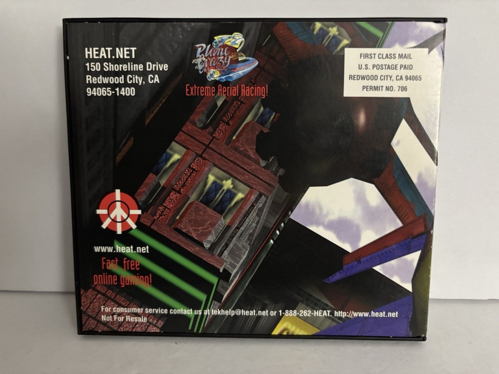 Heat Net SegaSoft Game Sampler Plane Crazy 1998 PC Game Tested Working