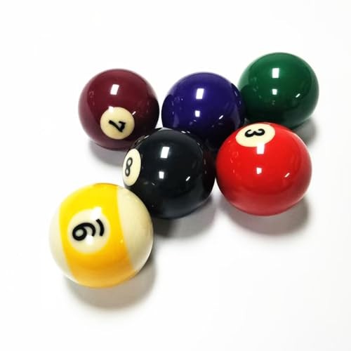 Replacement Billiards Ball, 2-1/4" Regulation Size, Object Balls with Cue 12