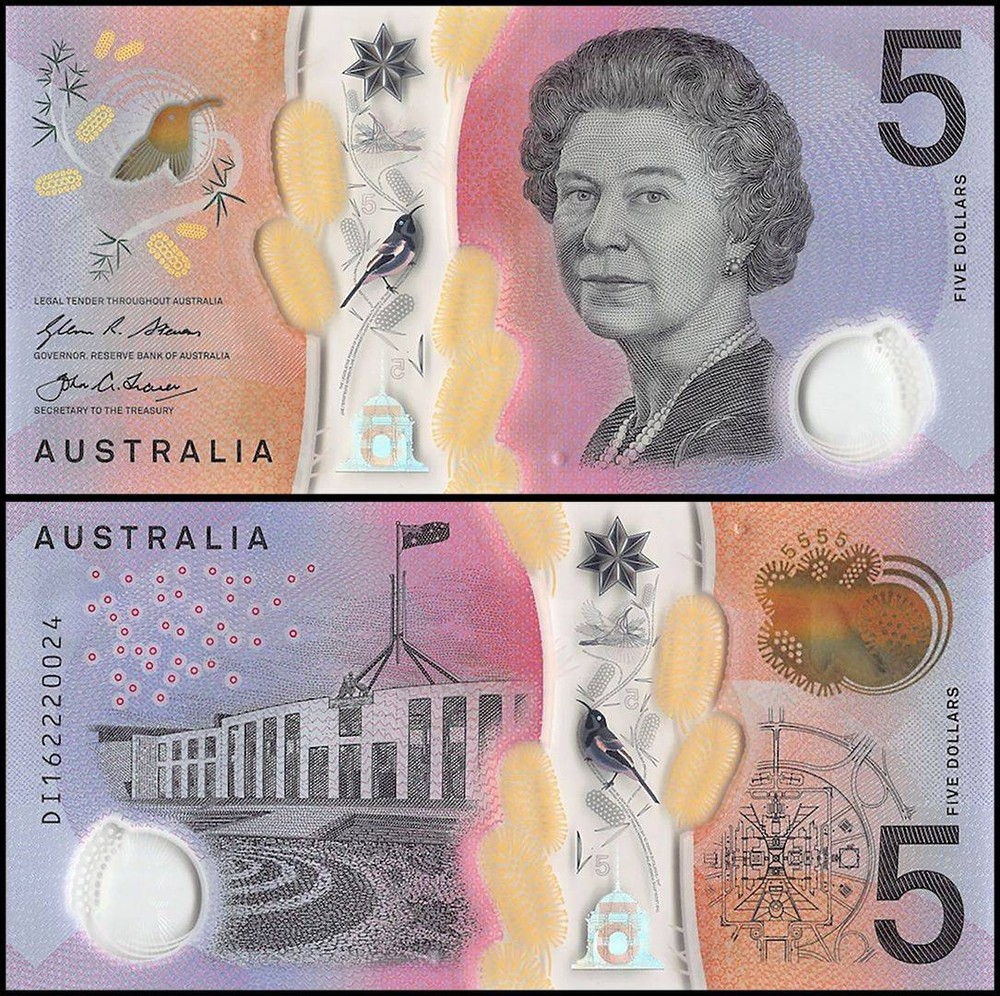 Australia 5 Dollars, 2016, P-62a, UNC, Polymer