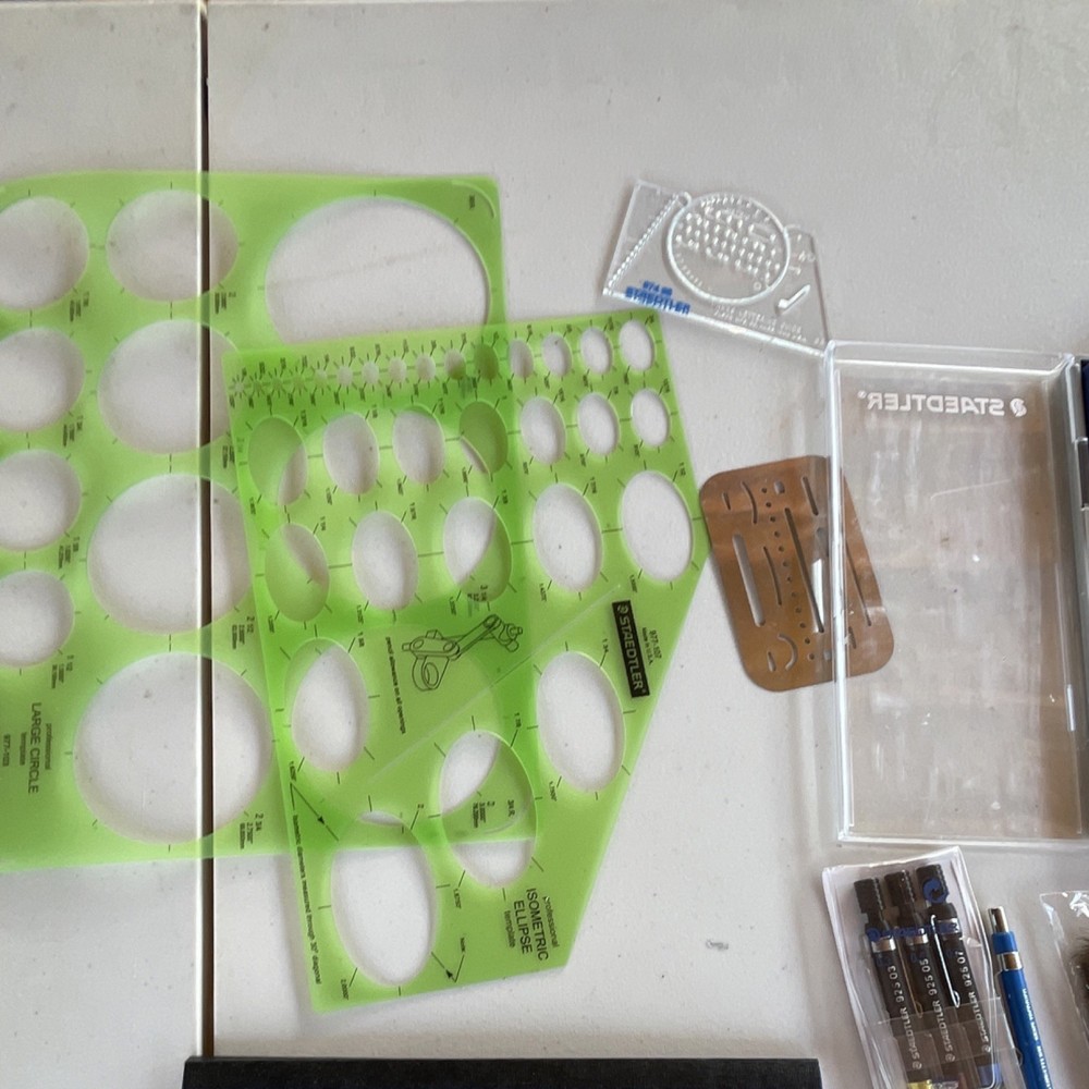 Staedtler Drafting Tools Set with Templates, Vellum, Compass