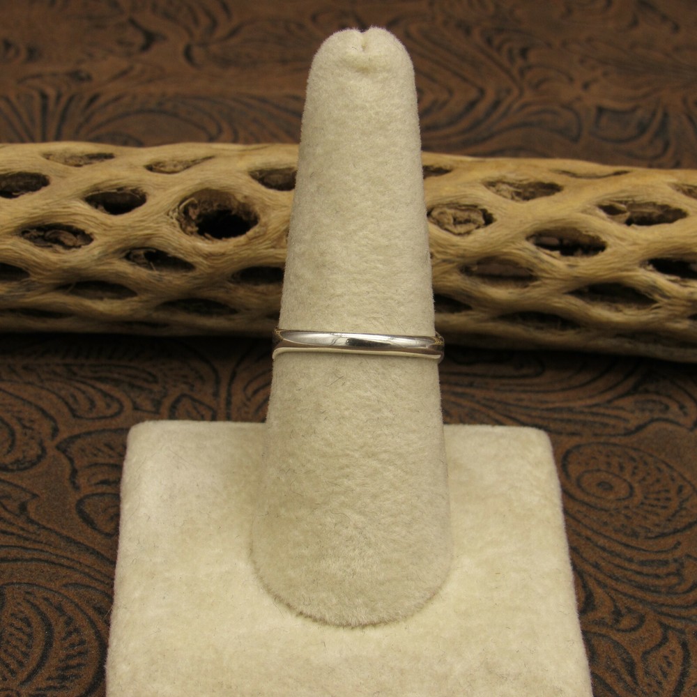 *Sterling Silver and Brown Pearlized Cab Ring Size 7 3/4