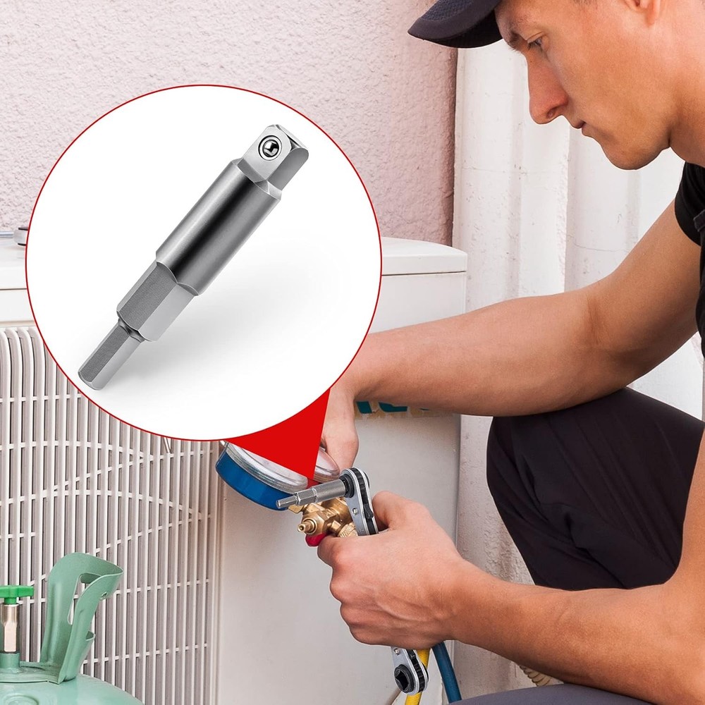 HVAC Service Wrench Hex Key Adapter Set