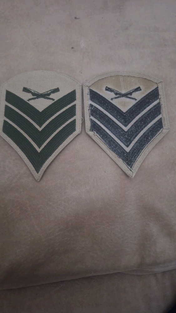 2 US Marine SERGEANT E-5 Rank Large Chevron