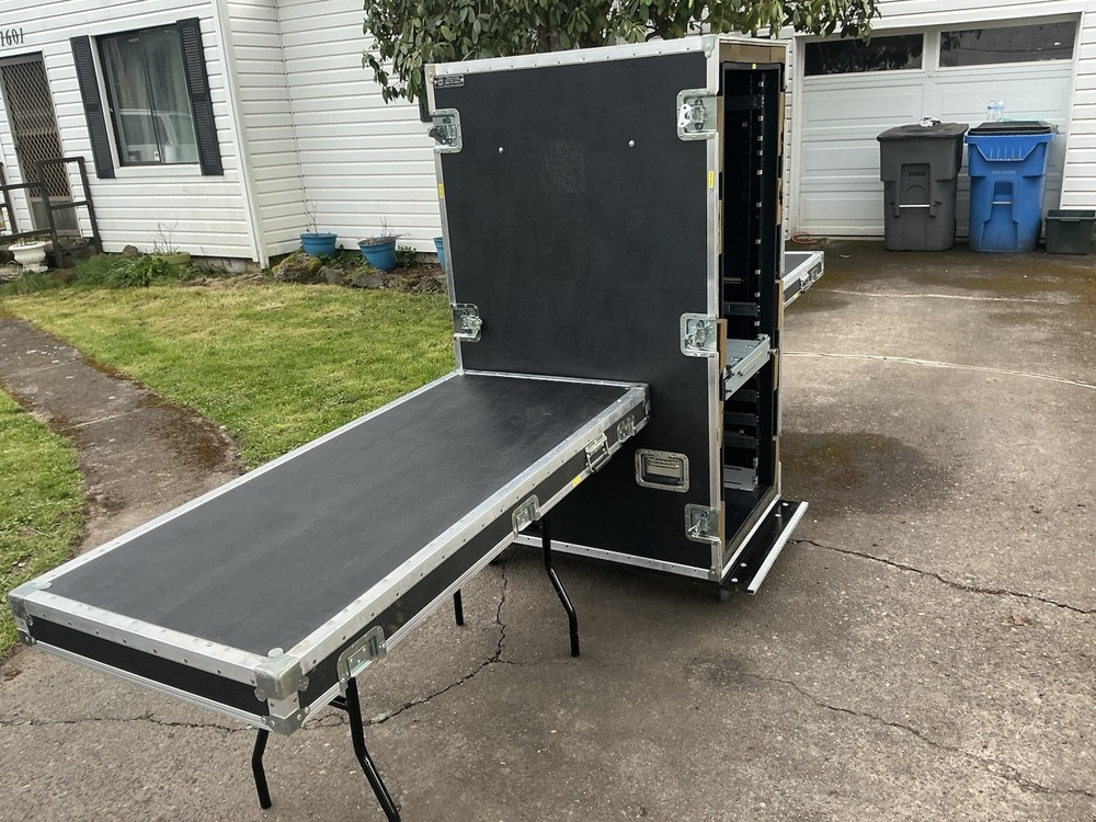 Anvil Shock Mount Audio Rack Road Case 32 Spaces 36” Deep I/D