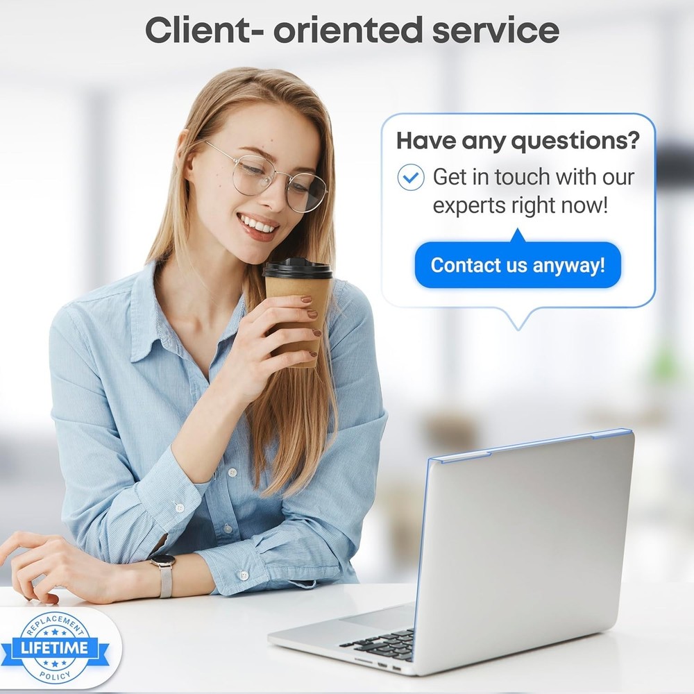 15.6" Blue Light Screen Filter - Easy Install Eye Protection, 14.2"