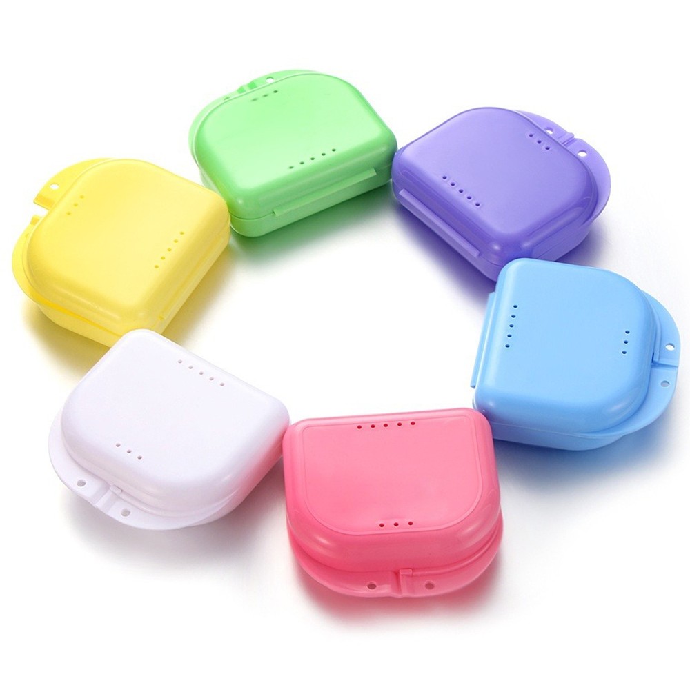 Dental Retainer Case Storage Mouth Guard Box Containers for Invisalign Teeth