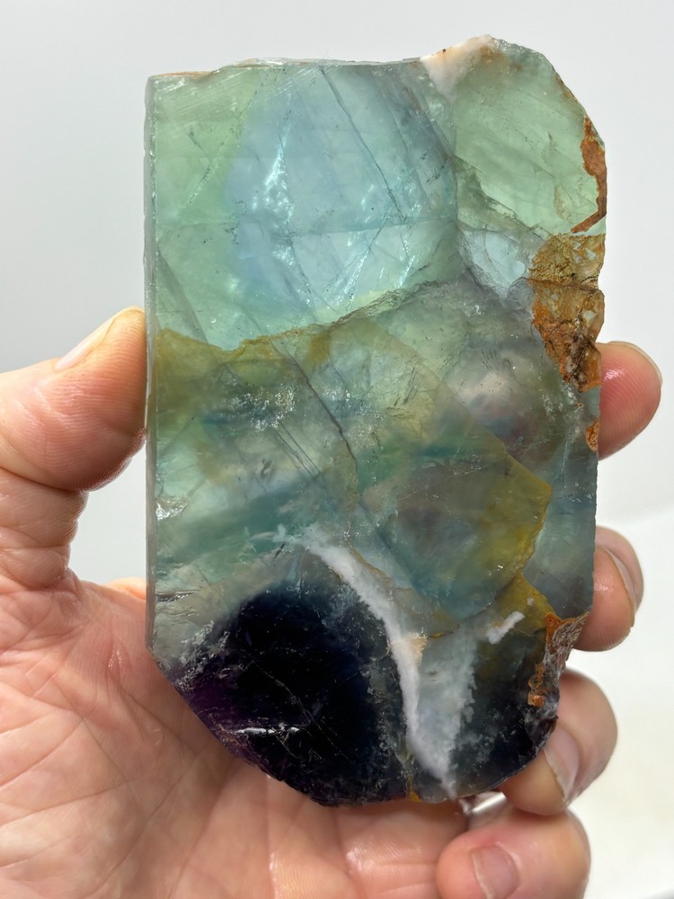Fluorite slab Cabbing Lapidary Combo Ship Avail