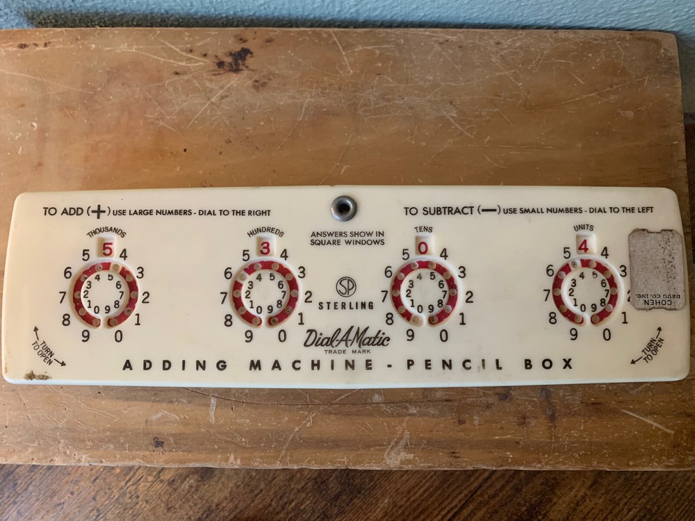 VTG Sterling Dial-A-Matic Automatic Mechanical Adding Machine #566