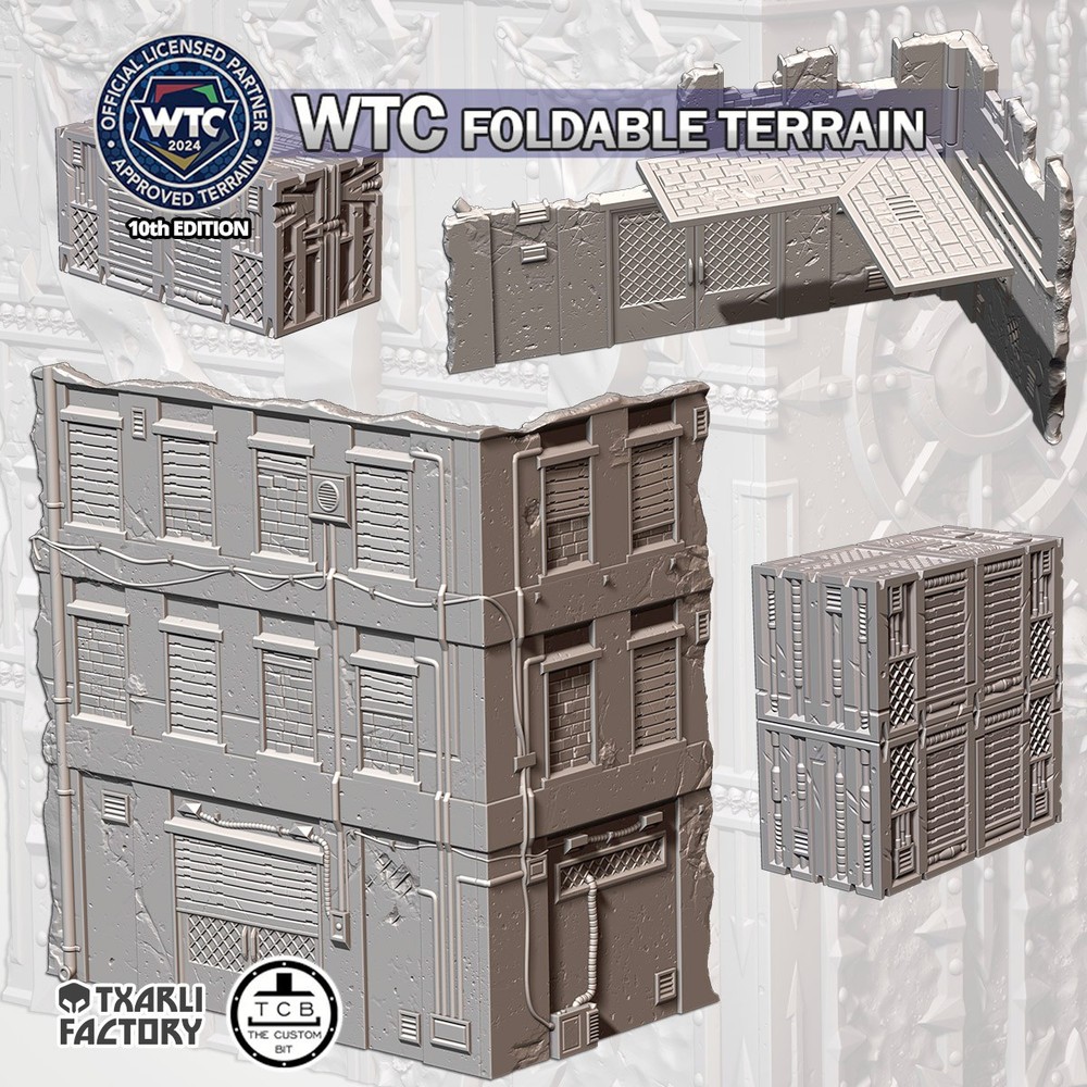 40k - WTC Format Foldable Terrain Set (Sovietic) Tabletop Wargaming Scenery
