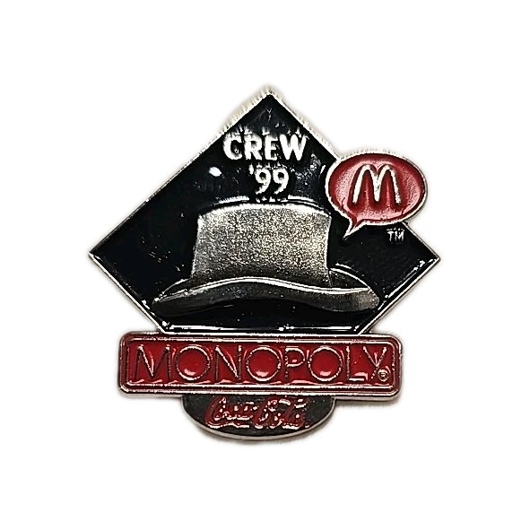 McDonald's Crew 1999 Monopoly Crew Pin "Hat"