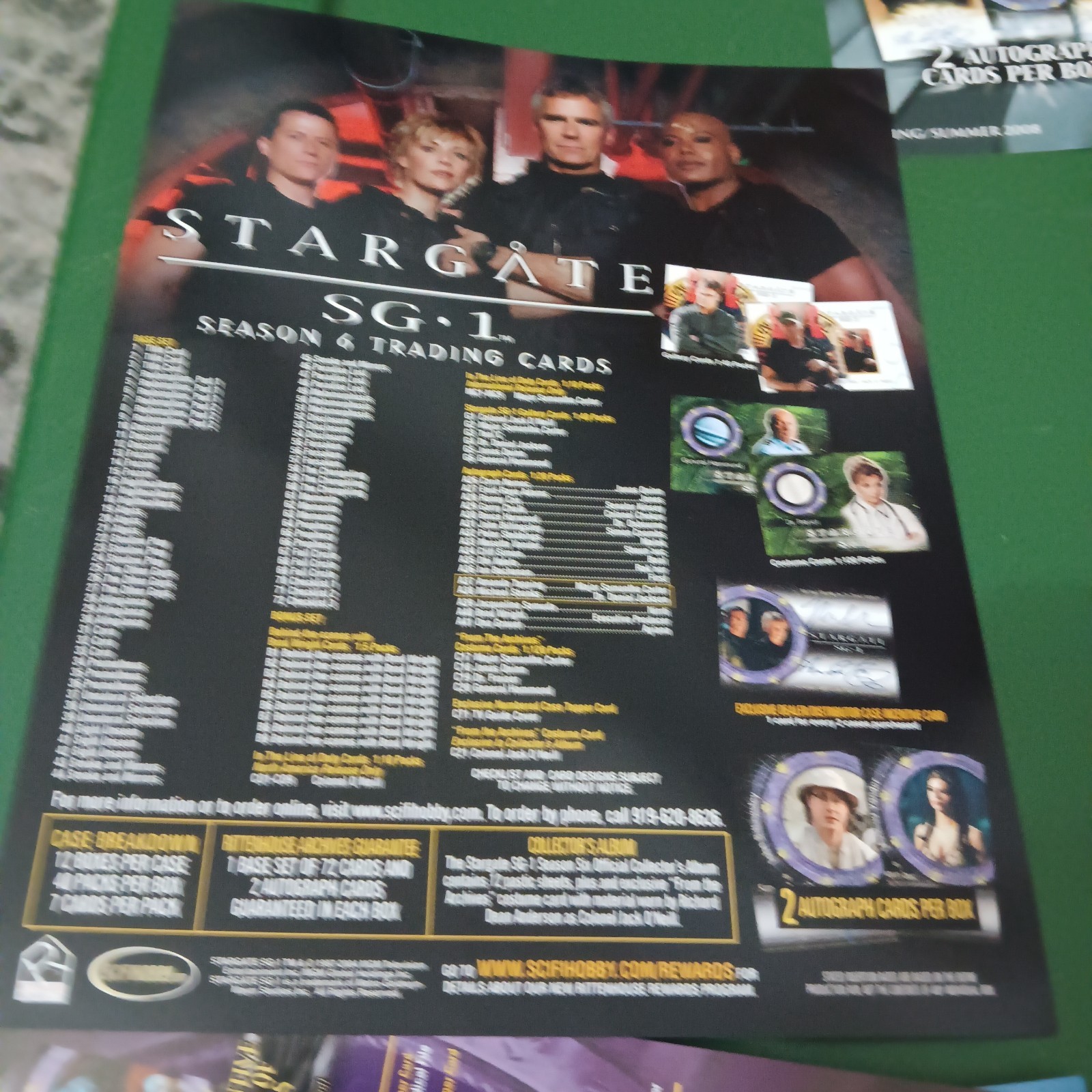 Stargate SG1 Promi Card Set Lot Of 5