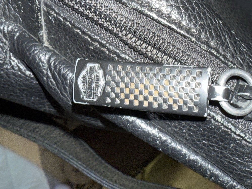 Harley Davidson Leather Backpack Purse Black Mini Backpack Bar Shield Bag