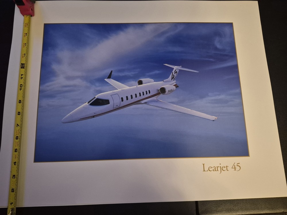 Learjet 45 Color Print Will Be Professionally Packaged