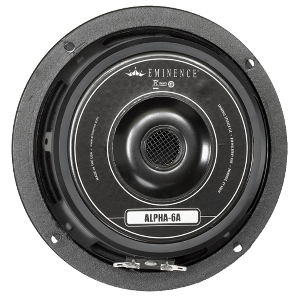 Pair Eminence Alpha-6A 6" Midrange 8ohm 200Watt 93.6dB 1.5"Coil Replacement