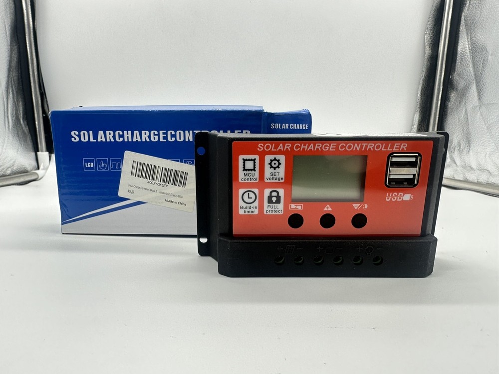 60A MMPT Solar Charge Controller Dual USB Auto Cell Panel Charger Regulator USA