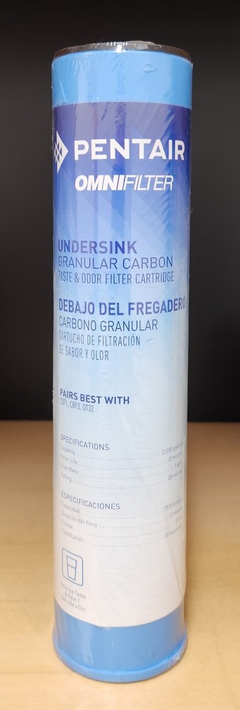 Pentair OmniFilter Undersink Granular Carbon Water Filter for CBF1, CBF3, OT32