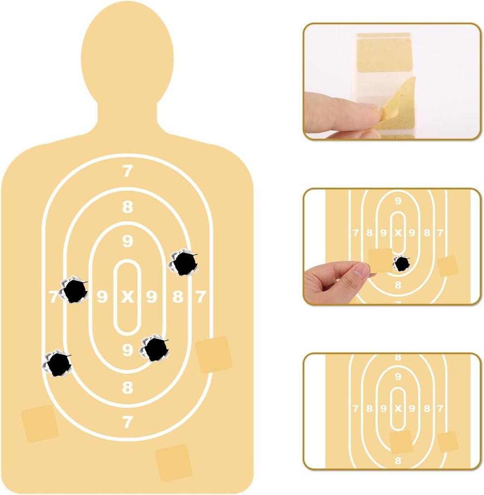 2 Rolls 2000 Pcs Target Pasters, 1 Inch Self-Adhesive Target Stickers Tape