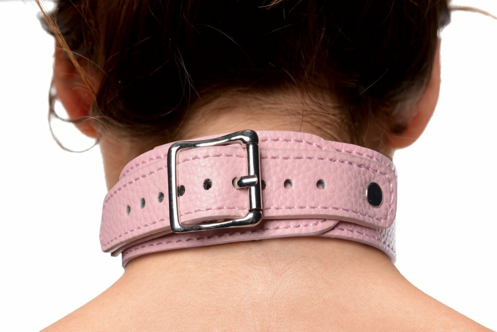 Miss Behaved Pink Chest Harness - Split Leather - Authenticity Guaranteed