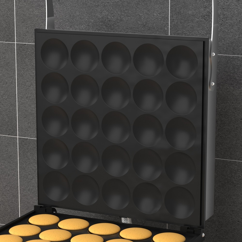 Electric Mini Dutch Pancake Maker Machine for 25PCS Mini Round Pancake Non-stick