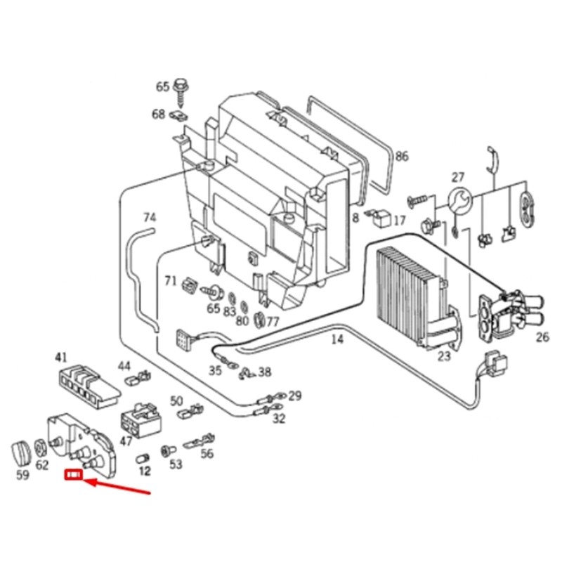 Temperature Adjustment Module Climate Control Unit A0008304185 for Sprinter Use