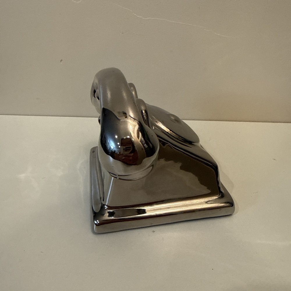 Retro Metallic Telephone Cute Ceramic Decor