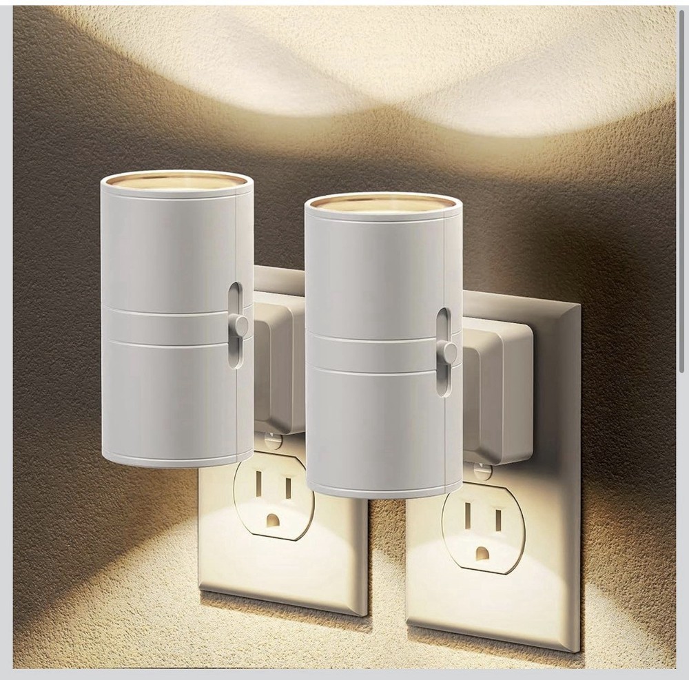 LED Night Light Plug in Wall Auto Sensor Soft Warm Light for Bedroom Hallway