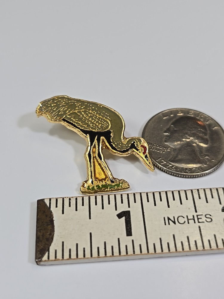 Stork ?? Bird Lapel Pin Long Leg Wading Bird