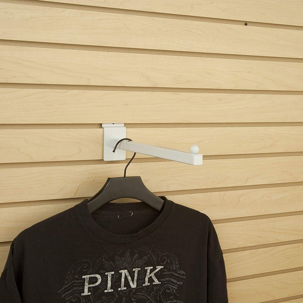 New 12" White Slatwall Faceout