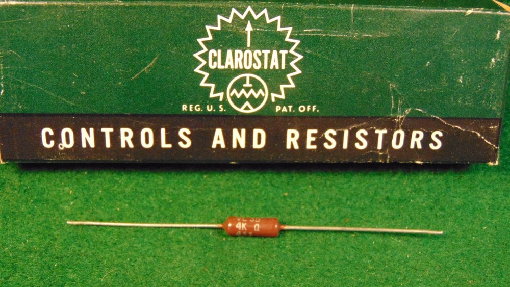 CLARO 4K OHM 3 WATT CERAMIC WIREWOUND RESISTOR NOS
