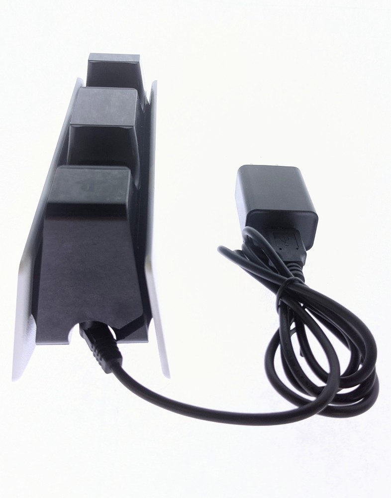 Sony DualSense PS5 PlayStation 5 Controller Charging Dock and Cable Bundle WHITE