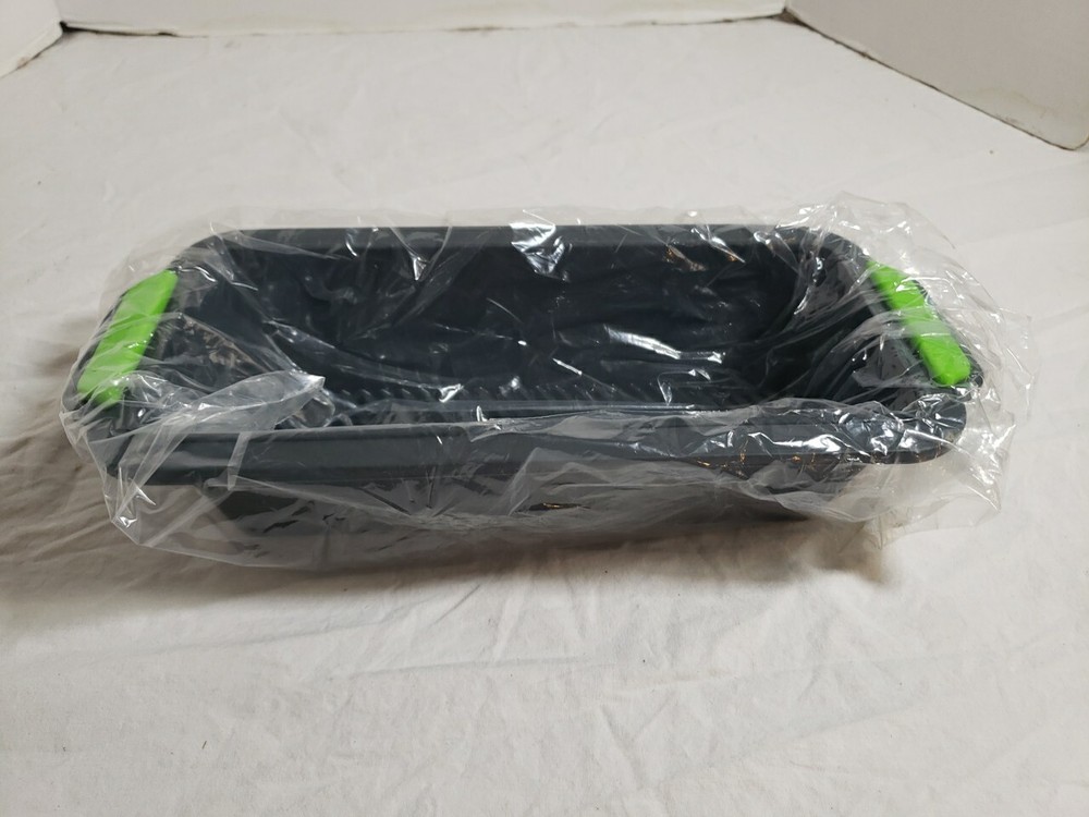 Silicone Bakeware Bread Mold Pan Non-Stick 9"x4" Rectangular Loaf Baking BLK_BV
