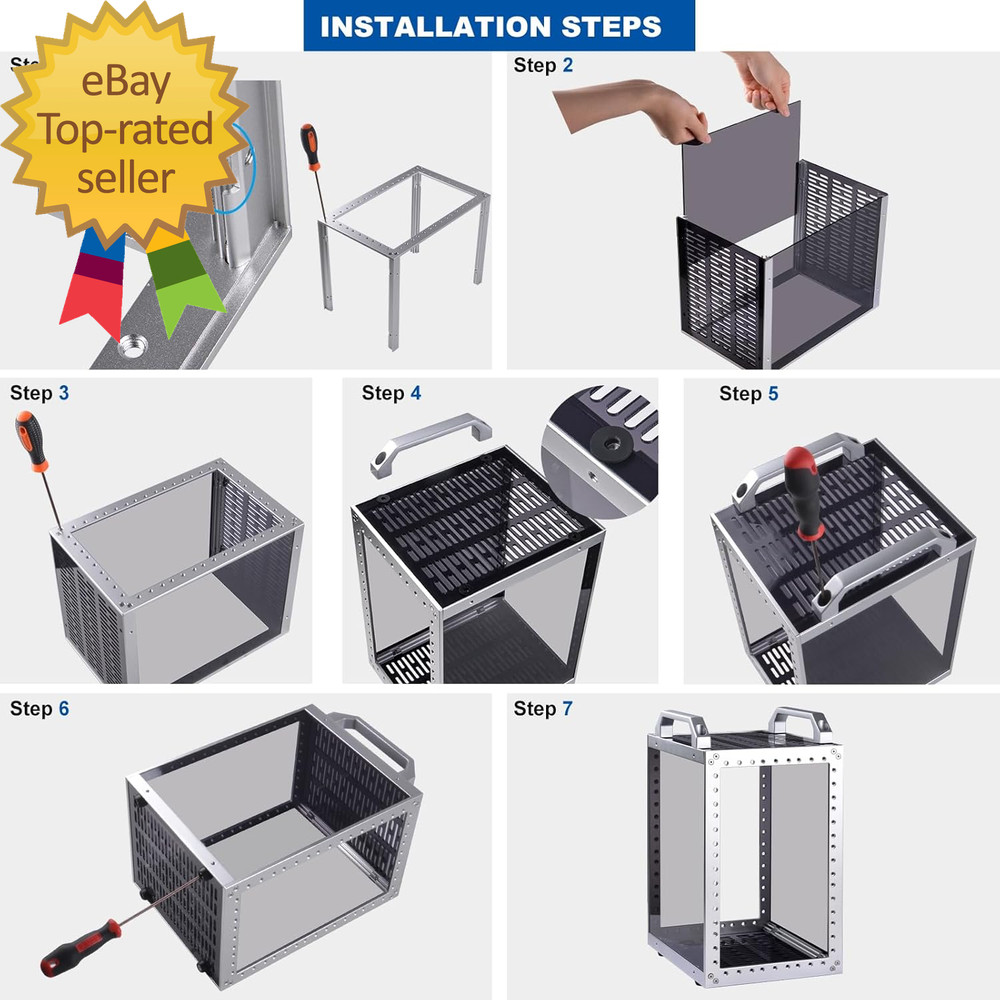 Deskpi Rackmate TT Mini Server Cabinet for Mini PC Network Servers Audio