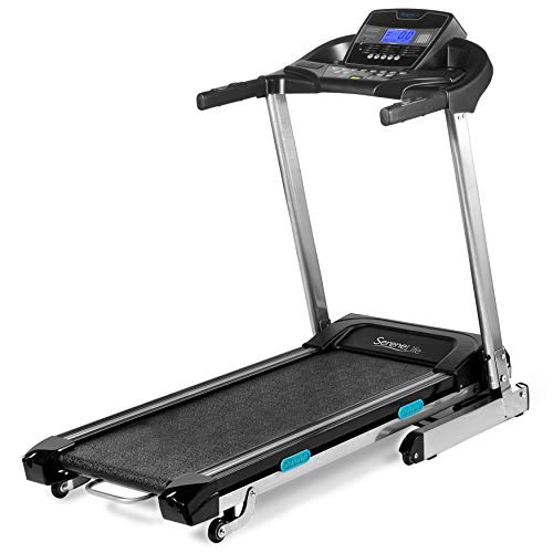 SERENELIFE SMART FOLDABLE DIGITAL HOME GYM TREADMILL - BLACK - Scratch & Dent