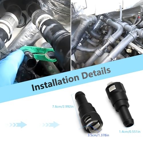 HVAC Heater Hose Connector Compatible with Ford Bronco E150 E250 E350 E450