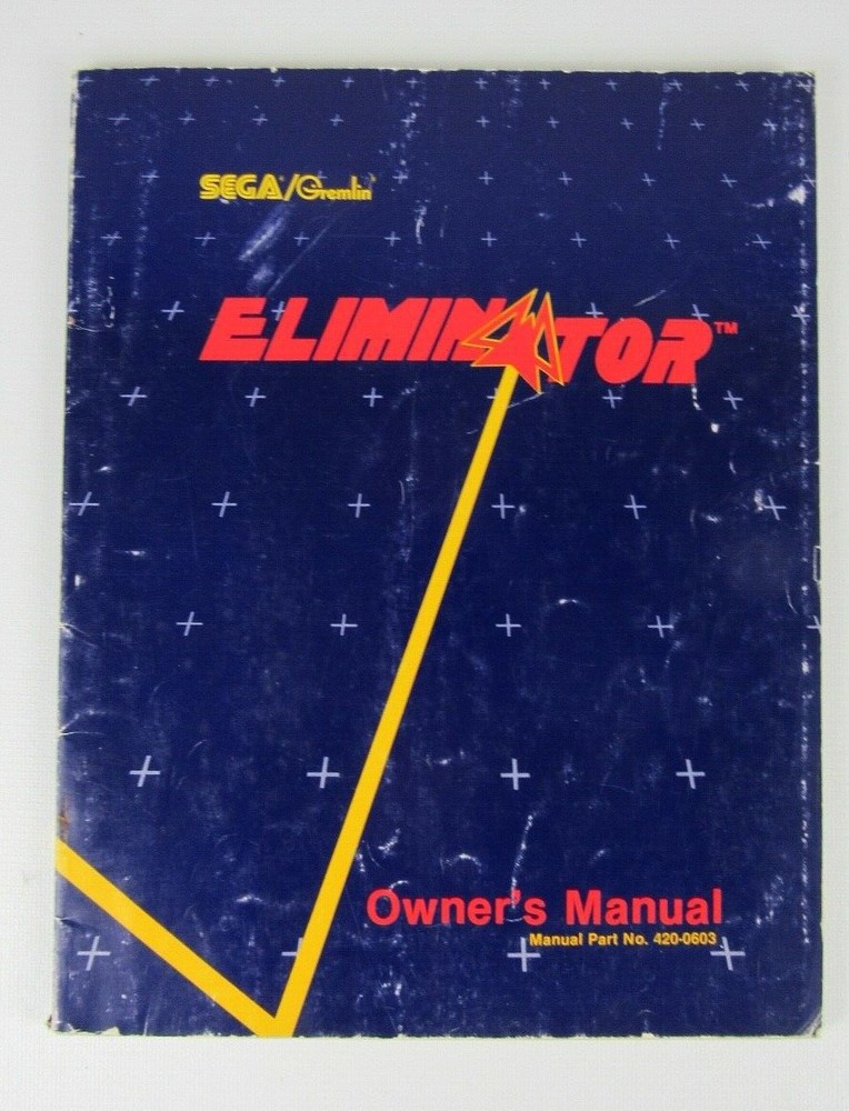 Sega / Gremlin Eliminator Arcade Game Manual