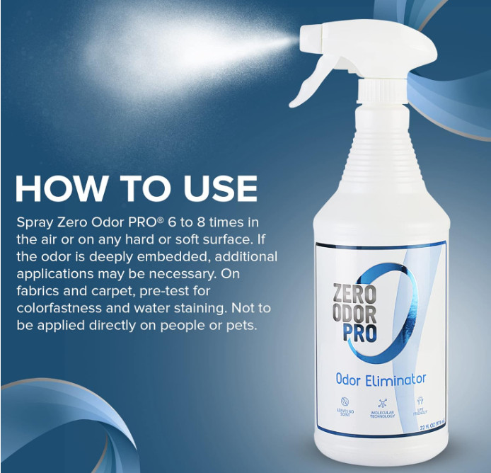 Zero Odor Pro – 32oz Trigger Spray for Commercial Strength Odor Neutralizer