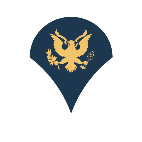 Blue Uniform Rank Specialist Sticker Decal