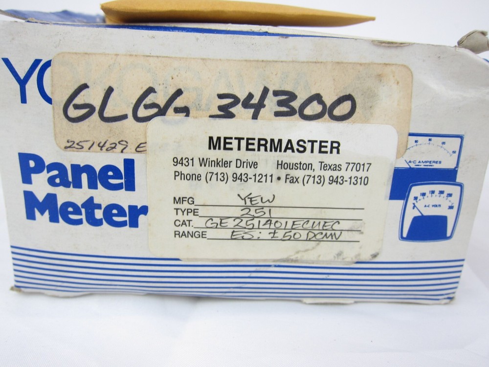 NEW Yokogawa 251 Series Panel Meter DC Amp 75-0-75