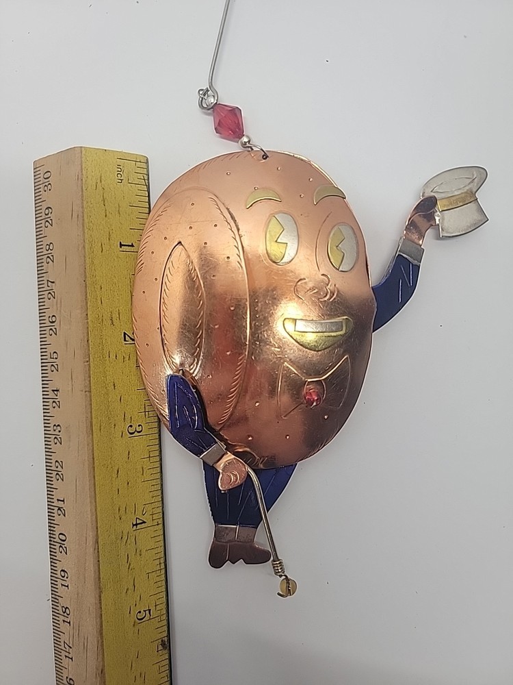 Copper Ornament With Cane, Maybe A Tire Design