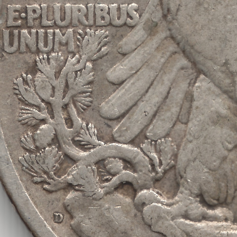 1918 D Walking Liberty Half Dollar, VF
